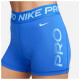 Nike Γυναικείο σορτς-κολάν W Pro Dri-FIT Mid-Rise 3IN Graphic Shorts